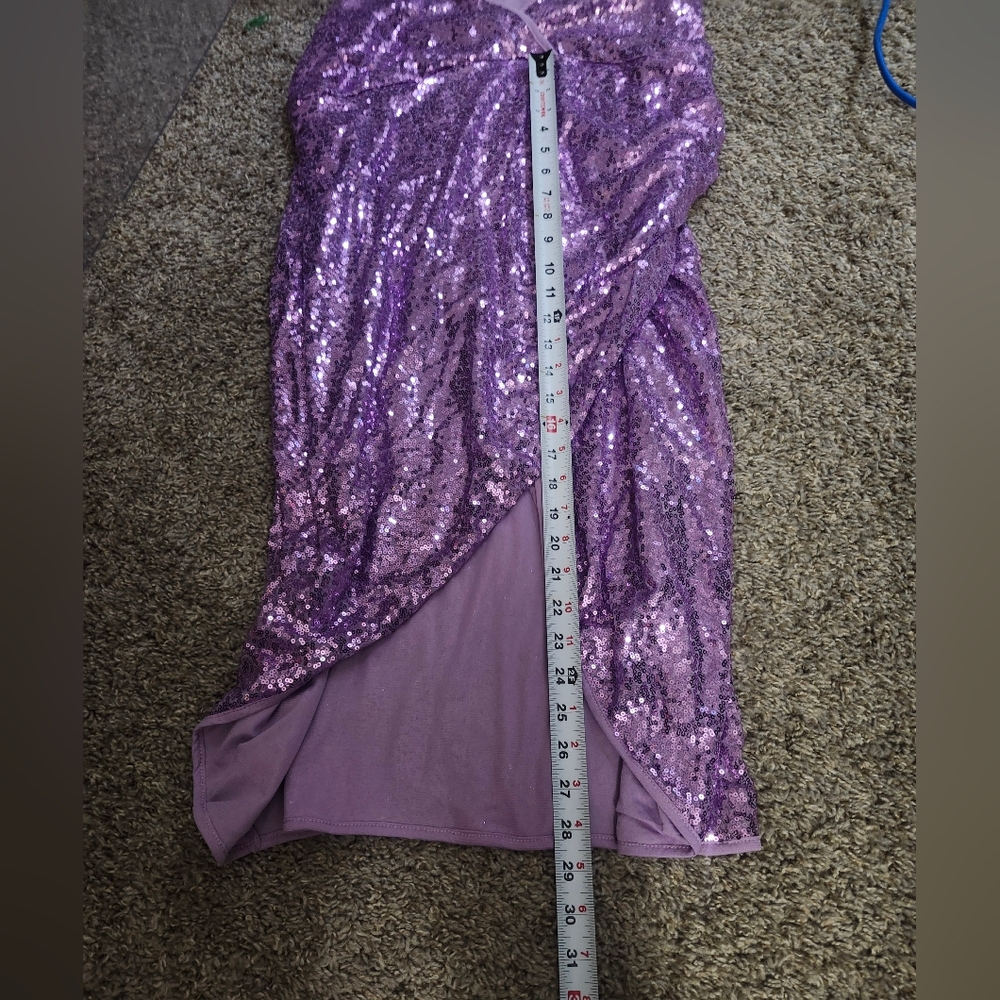 Purple Sequin Dress 3xl - Picture 9 of 10